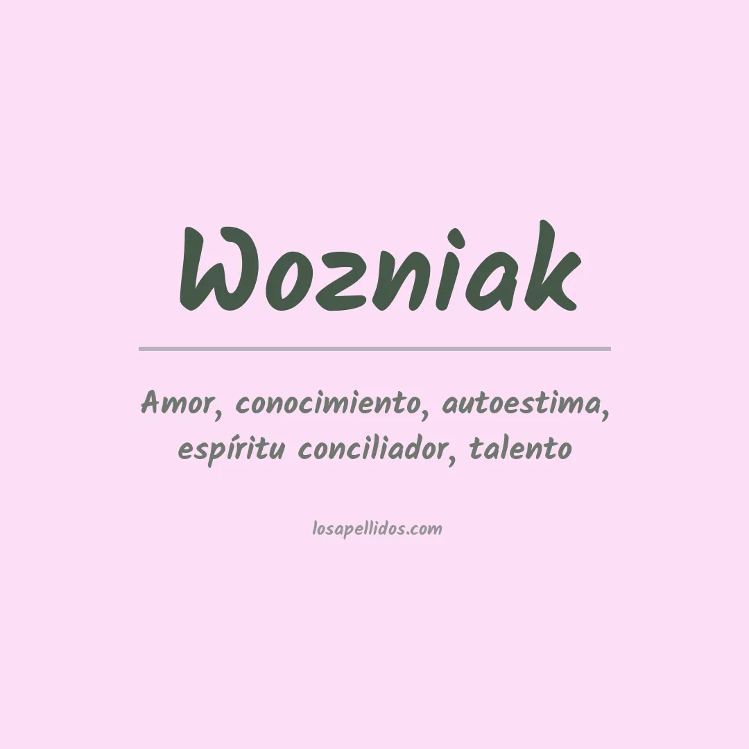 Apellido Wozniak