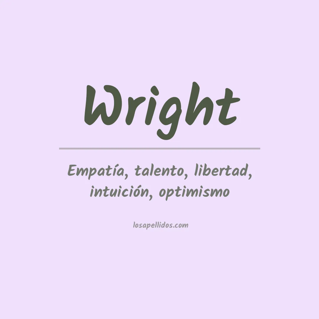 Apellido Wright