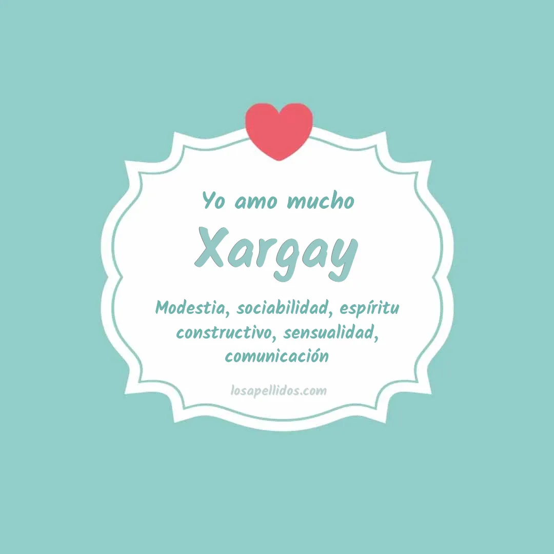 Yo amo mucho Xargay