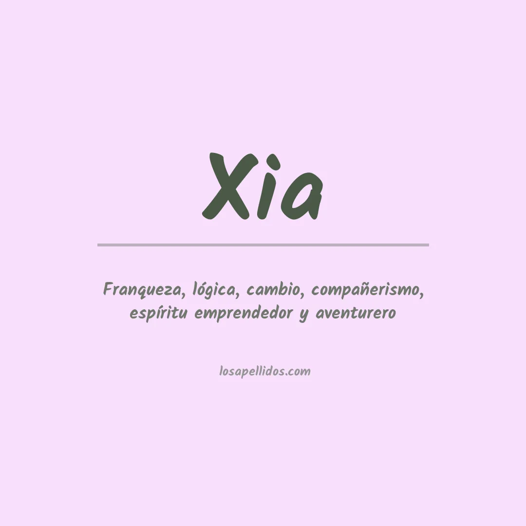 Apellido Xia