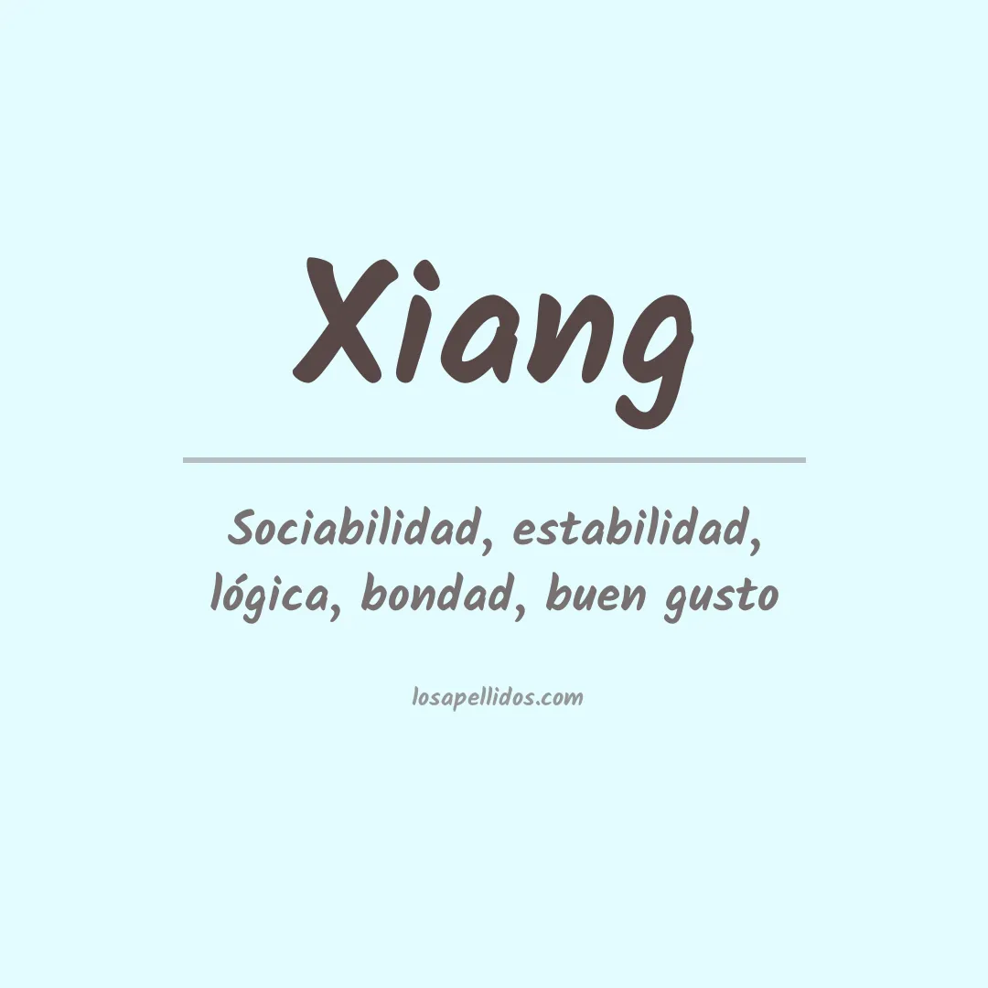 Apellido Xiang
