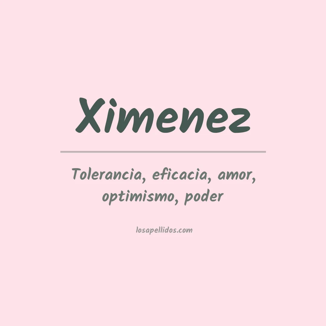 Apellido Ximenez