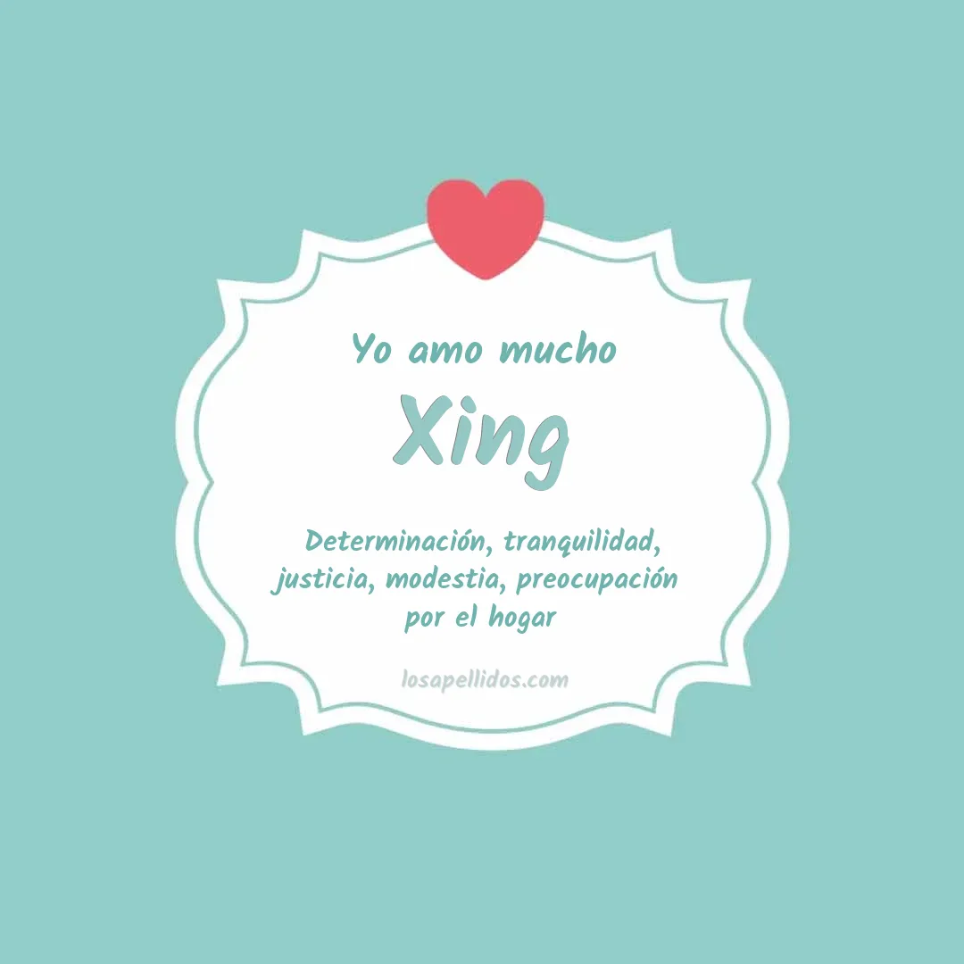 Yo amo mucho Xing