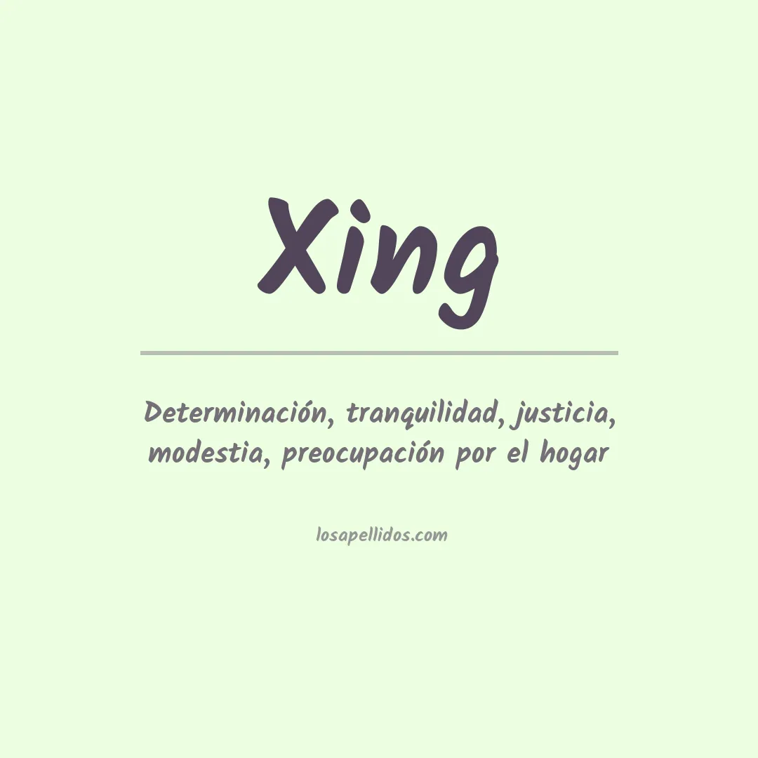 Apellido Xing