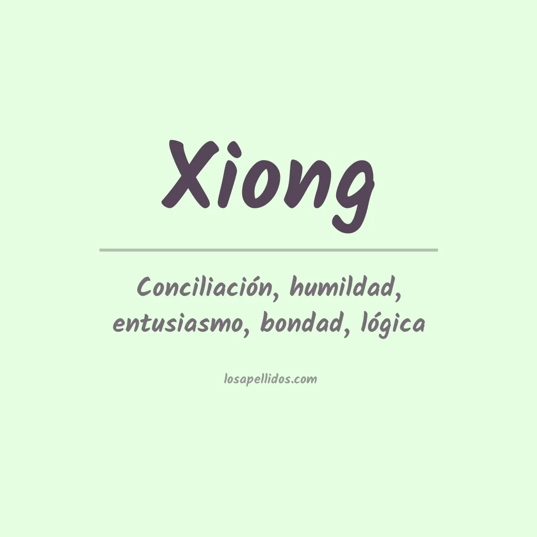 Apellido Xiong