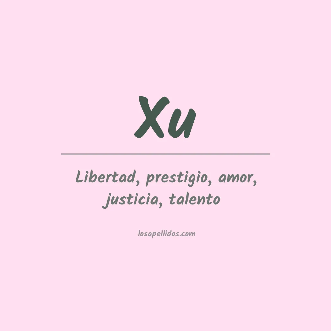Apellido Xu