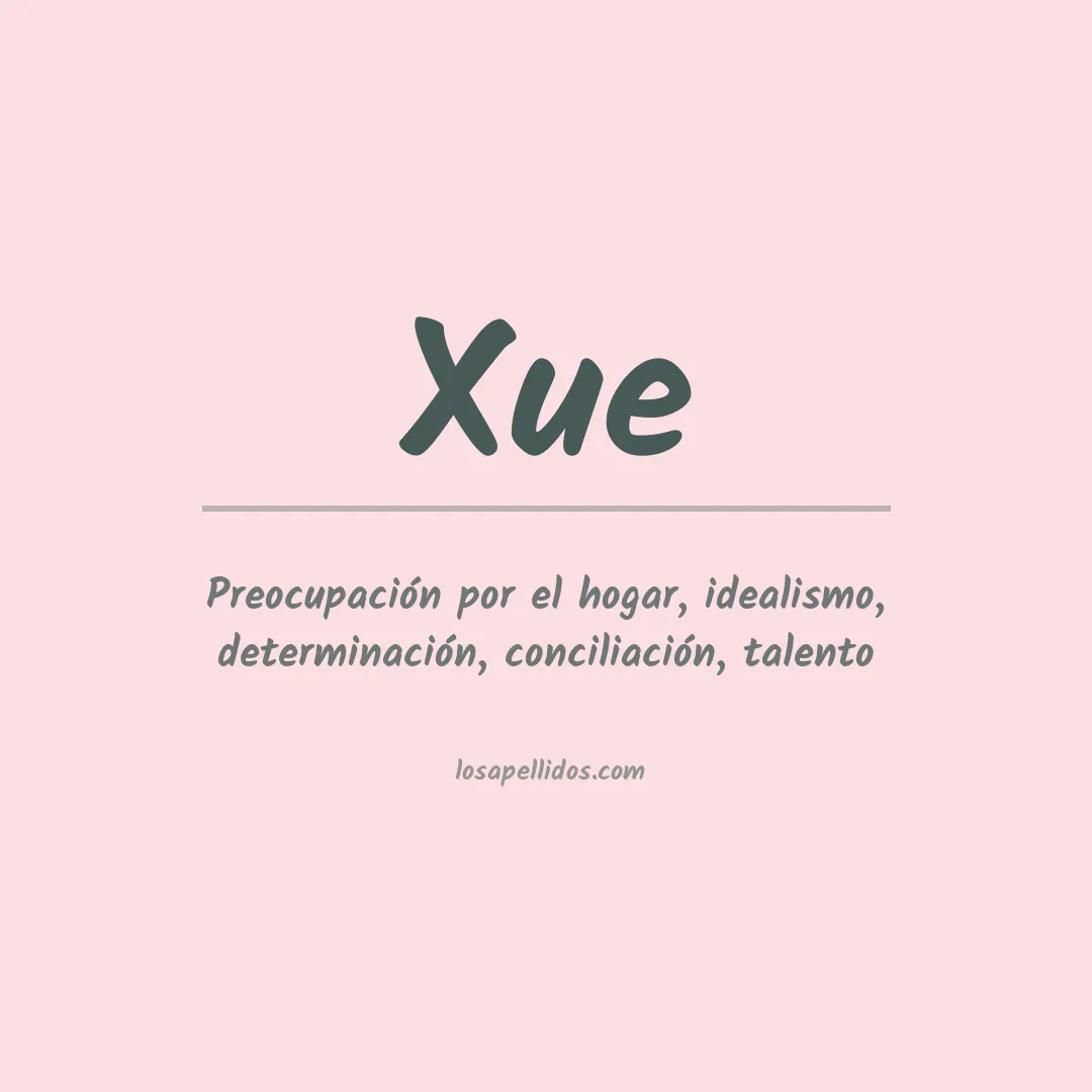 Apellido Xue