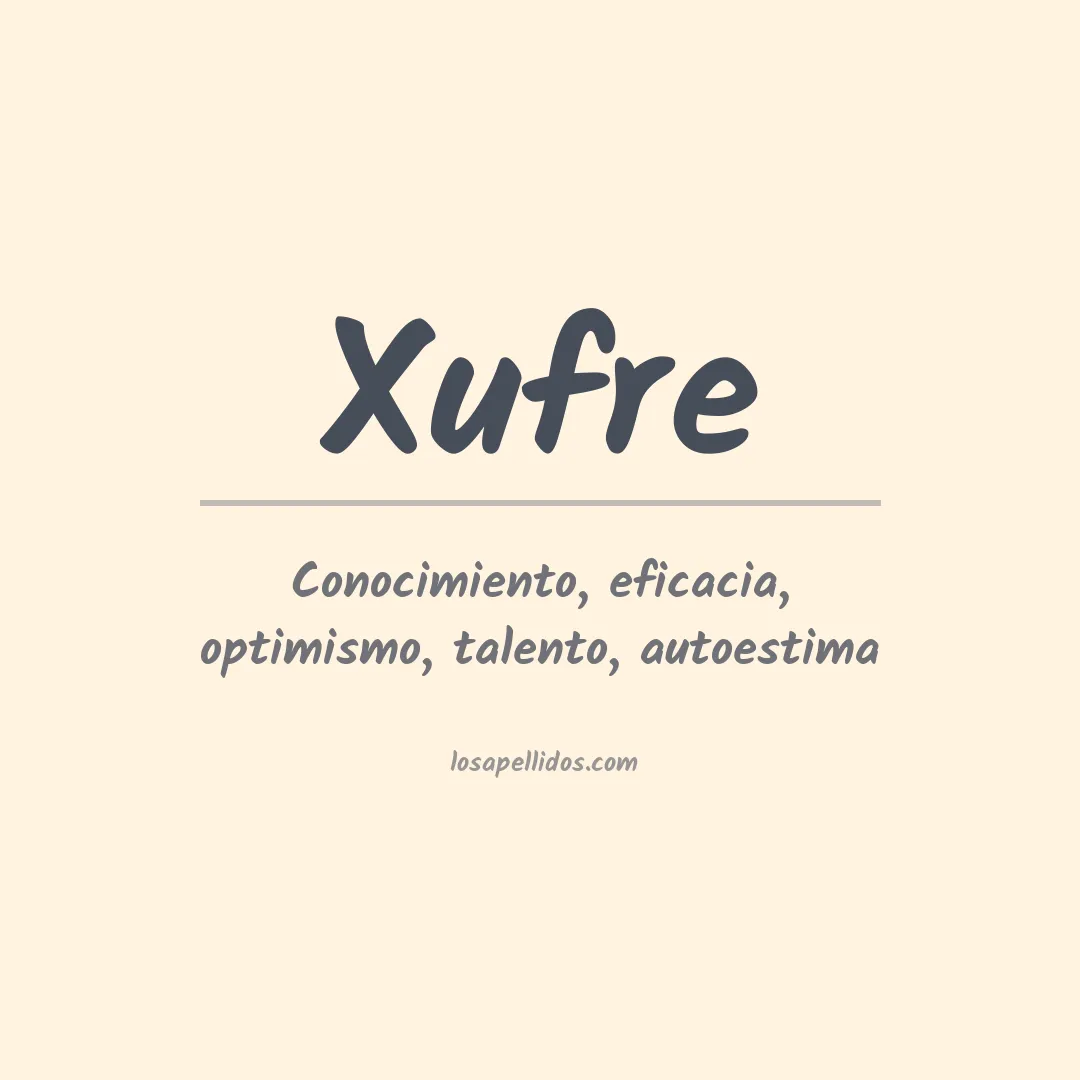 Apellido Xufre