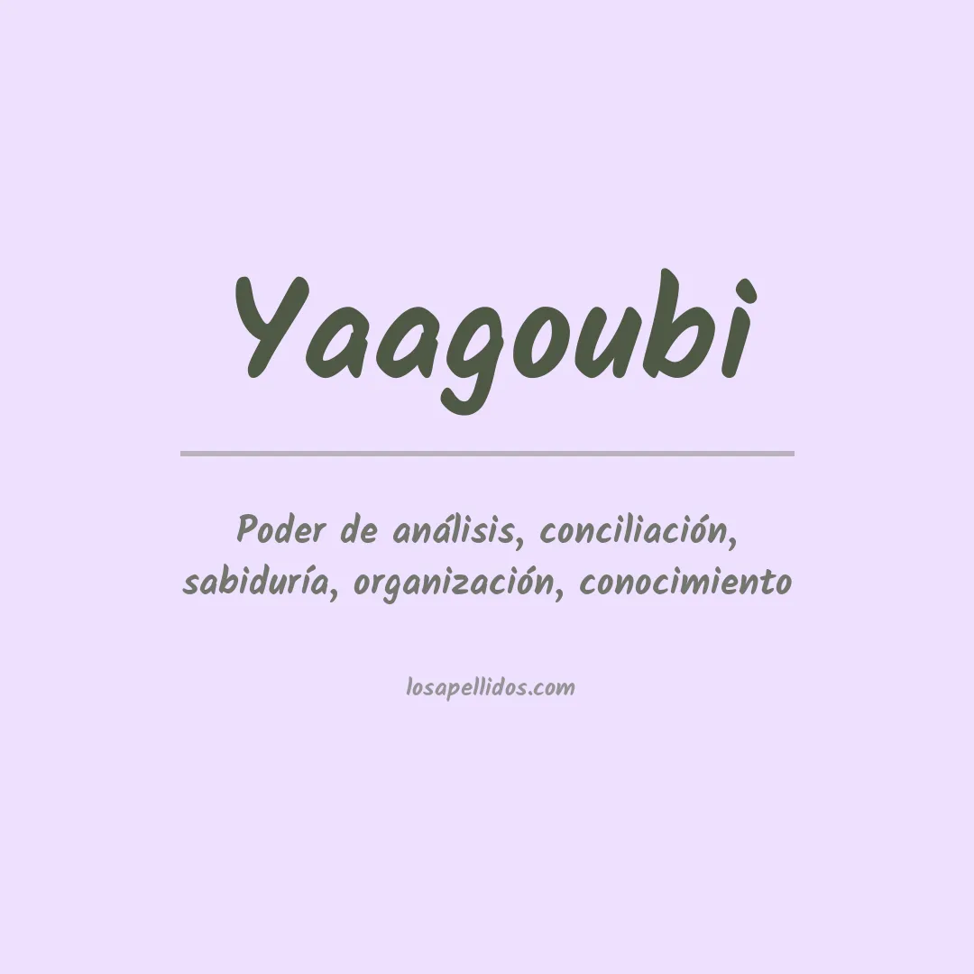 Apellido Yaagoubi