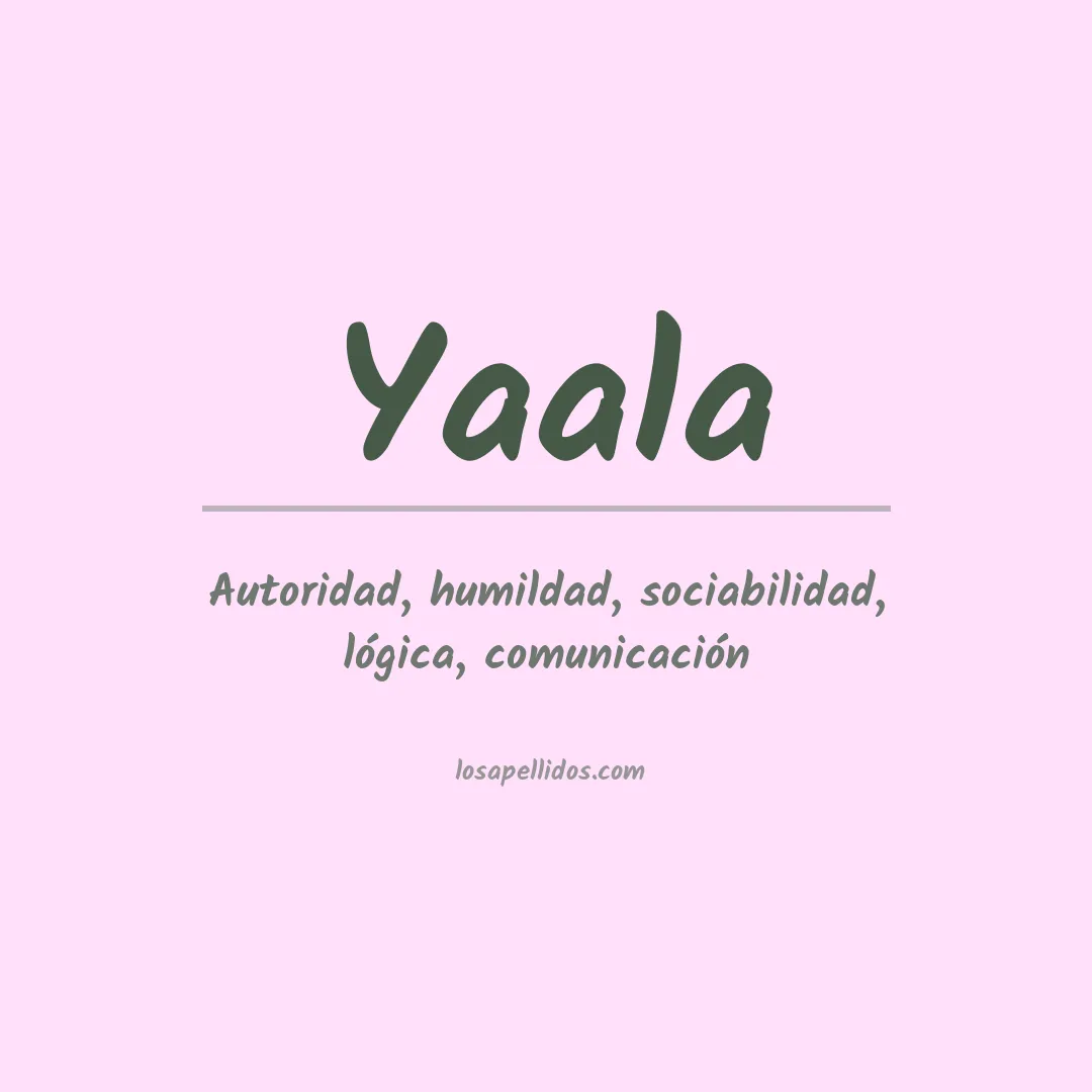 Apellido Yaala