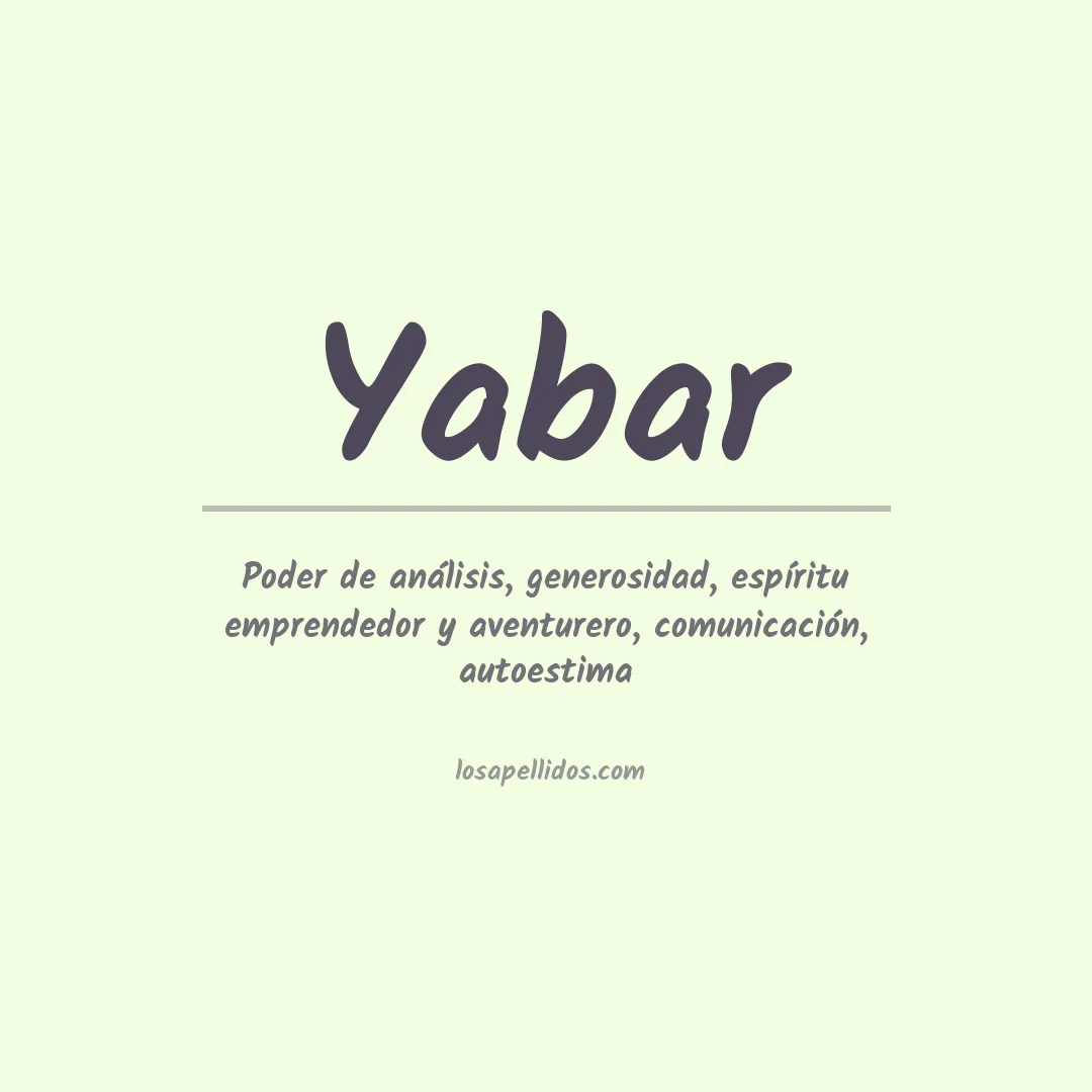 Apellido Yabar