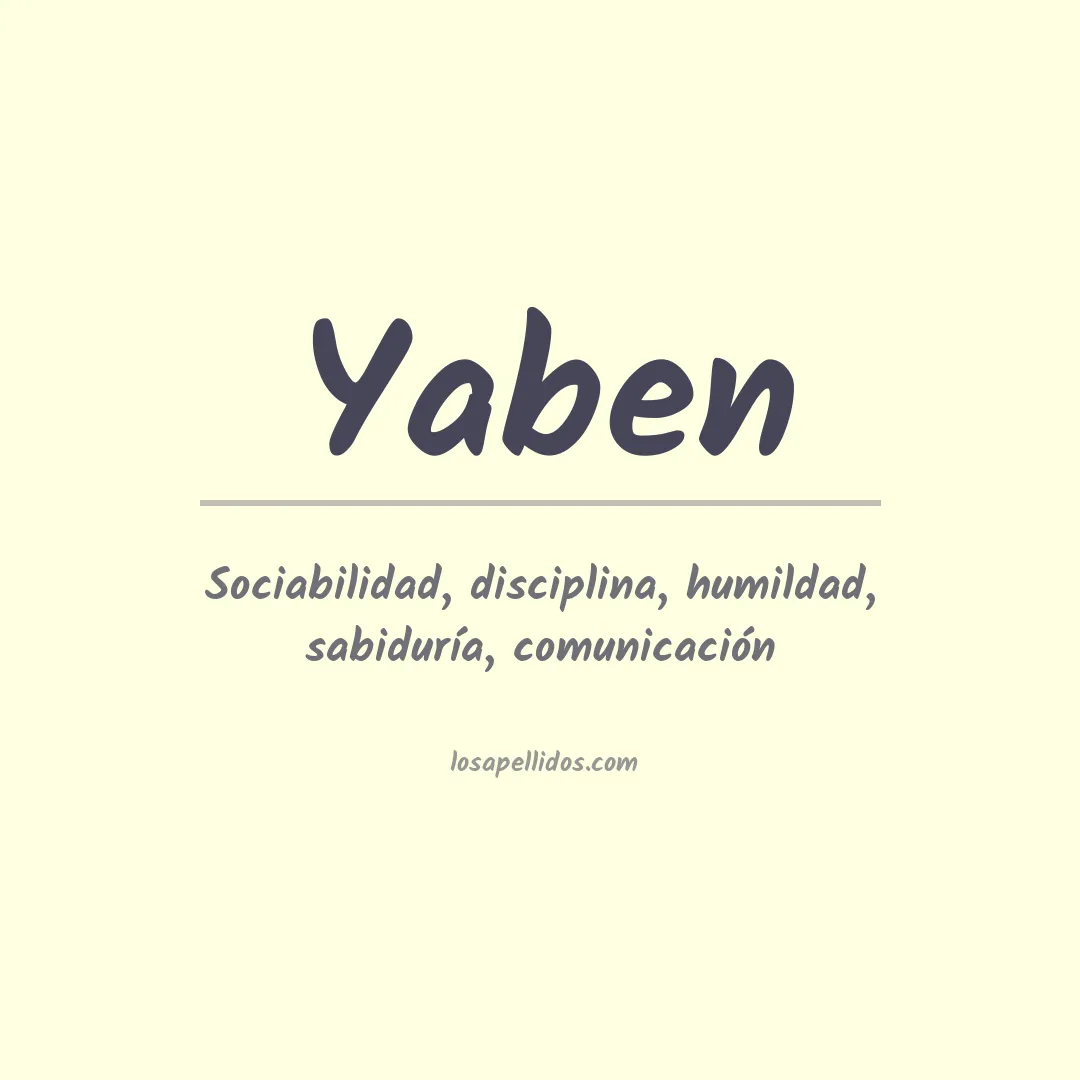 Apellido Yaben