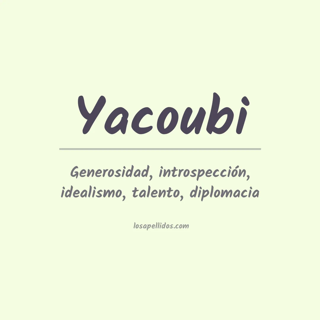 Apellido Yacoubi