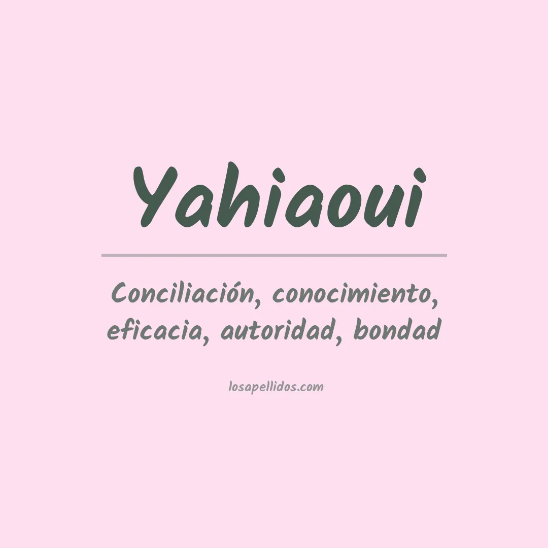 Apellido Yahiaoui