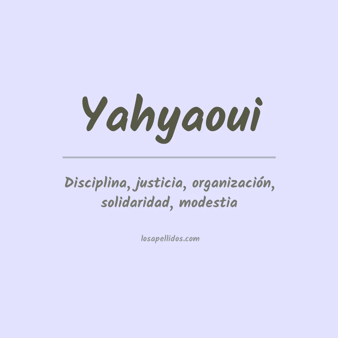 Apellido Yahyaoui