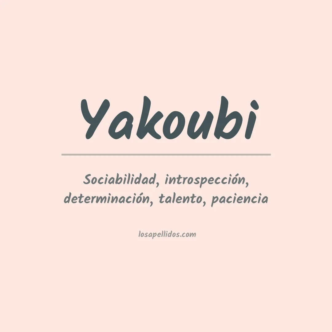 Apellido Yakoubi