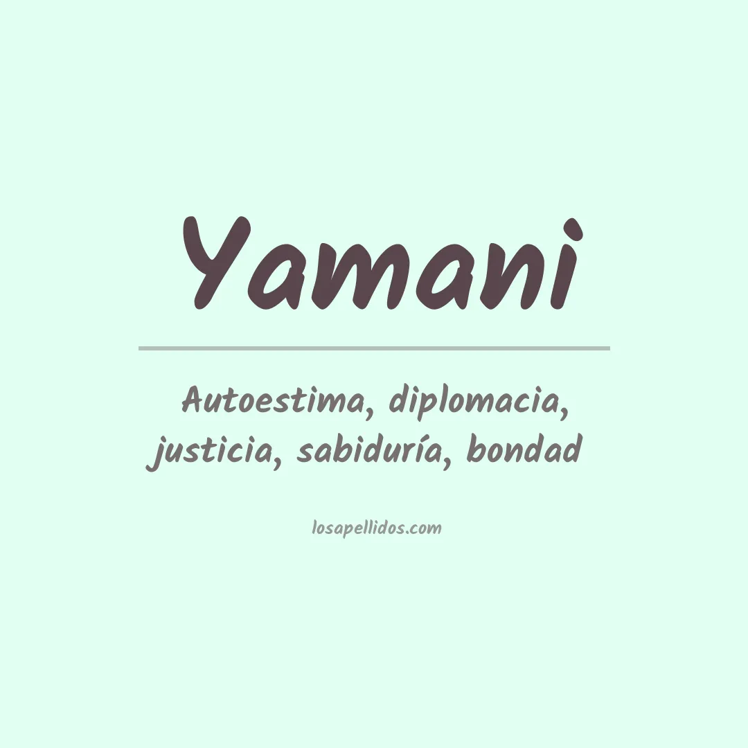 Apellido Yamani