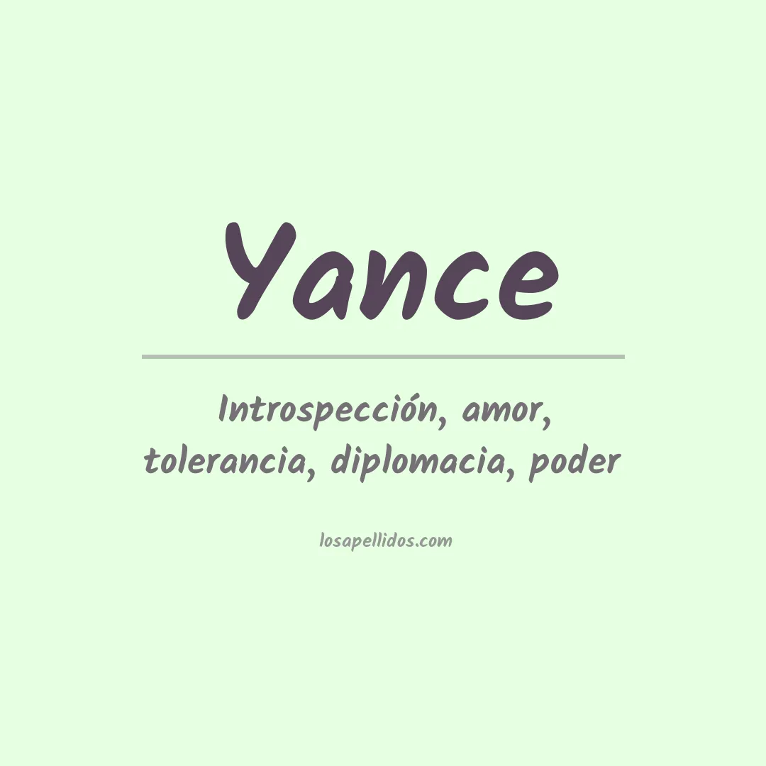 Apellido Yance