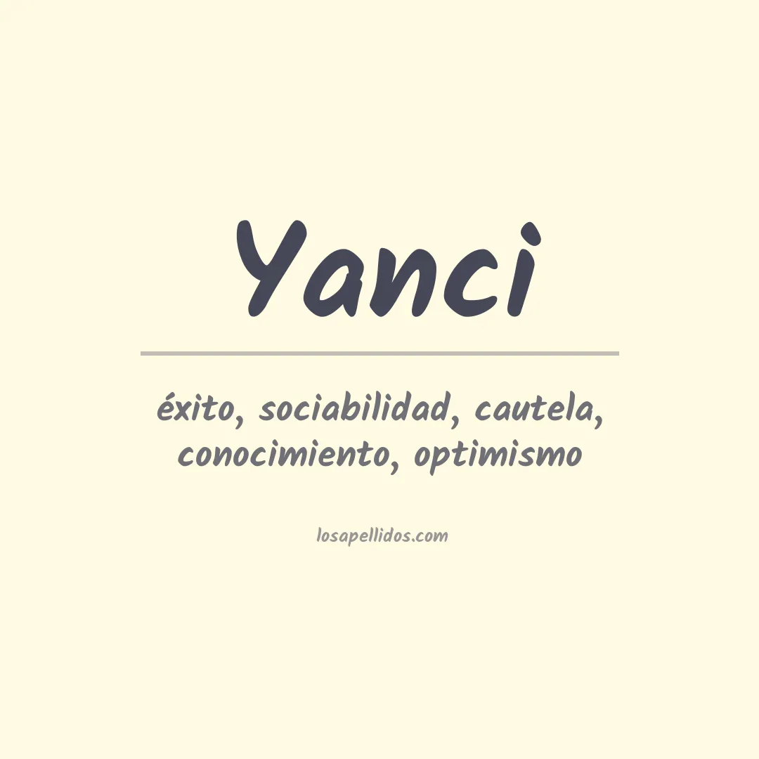 Apellido Yanci