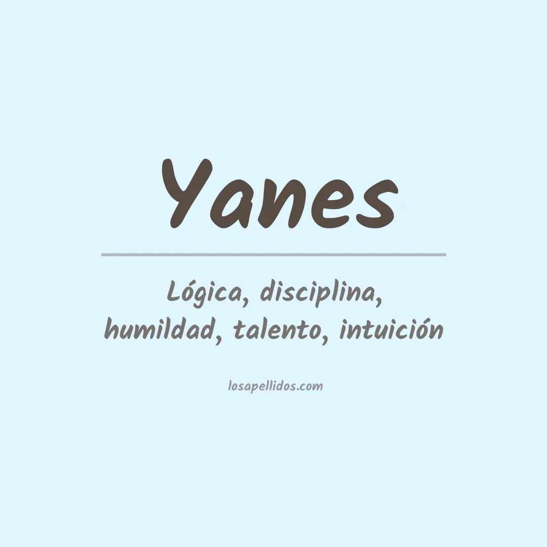 Apellido Yanes