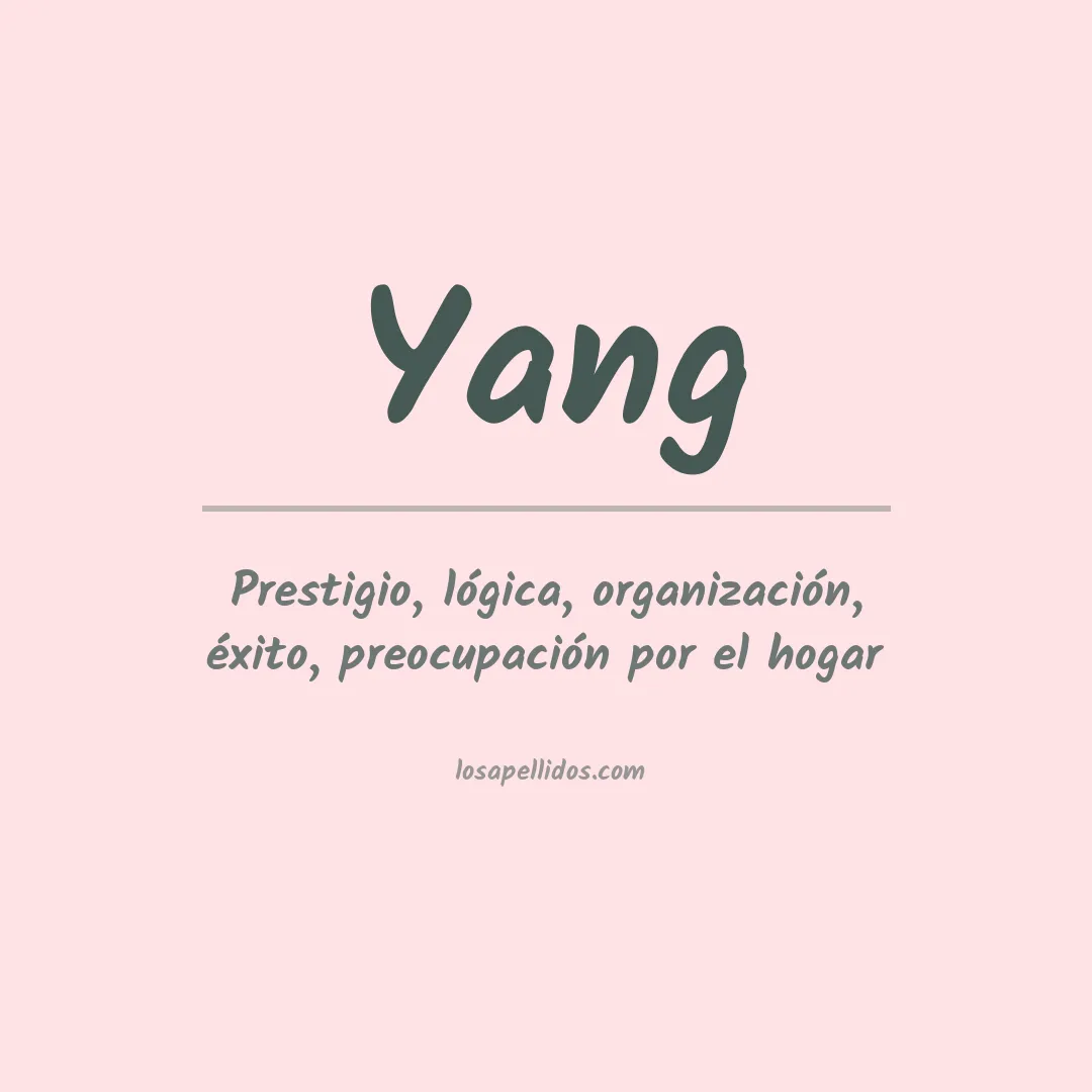 Apellido Yang