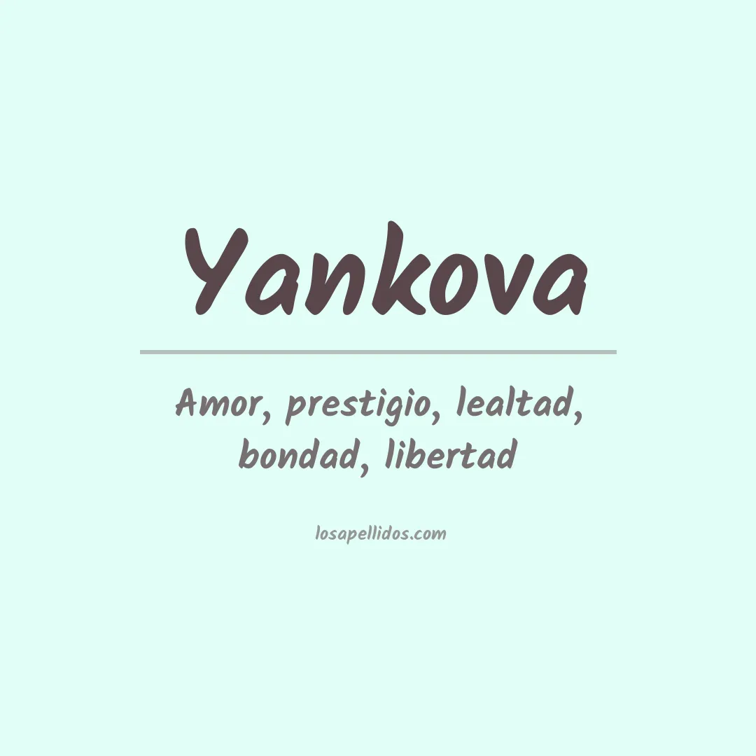 Apellido Yankova