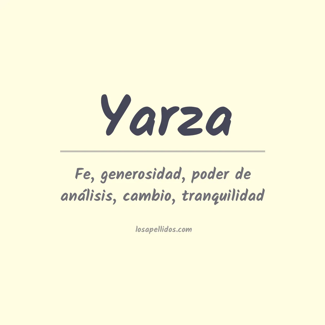 Apellido Yarza