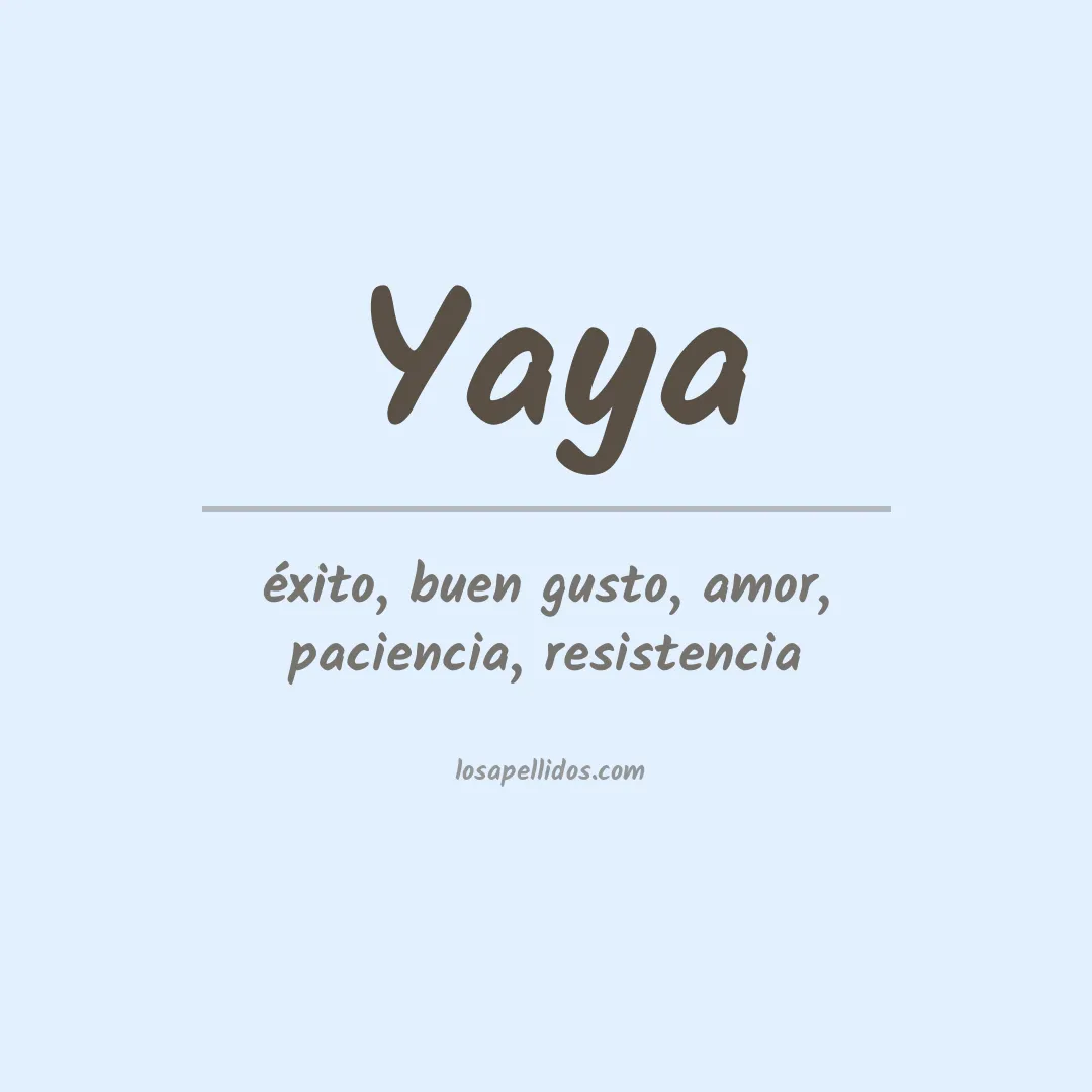Apellido Yaya