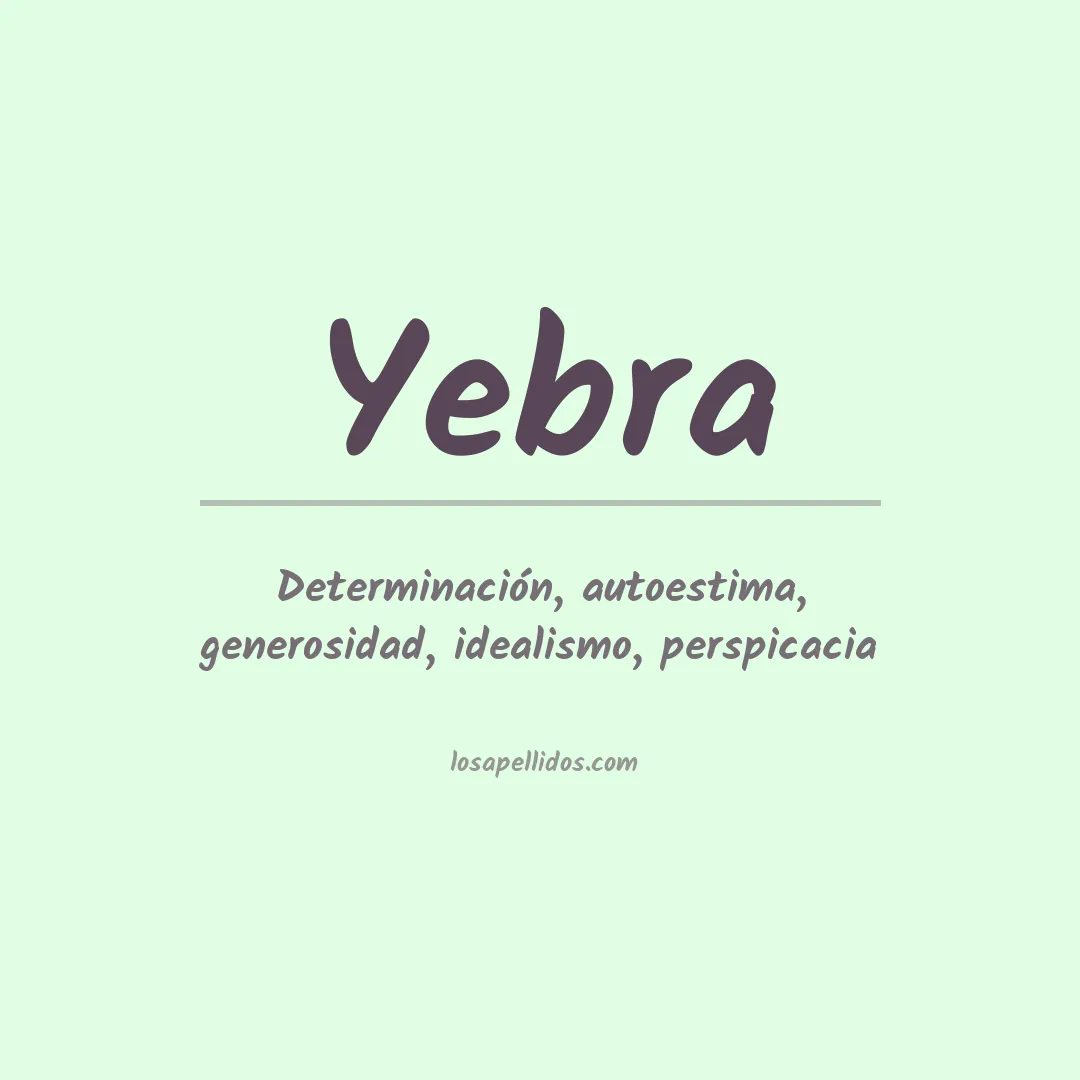 Apellido Yebra