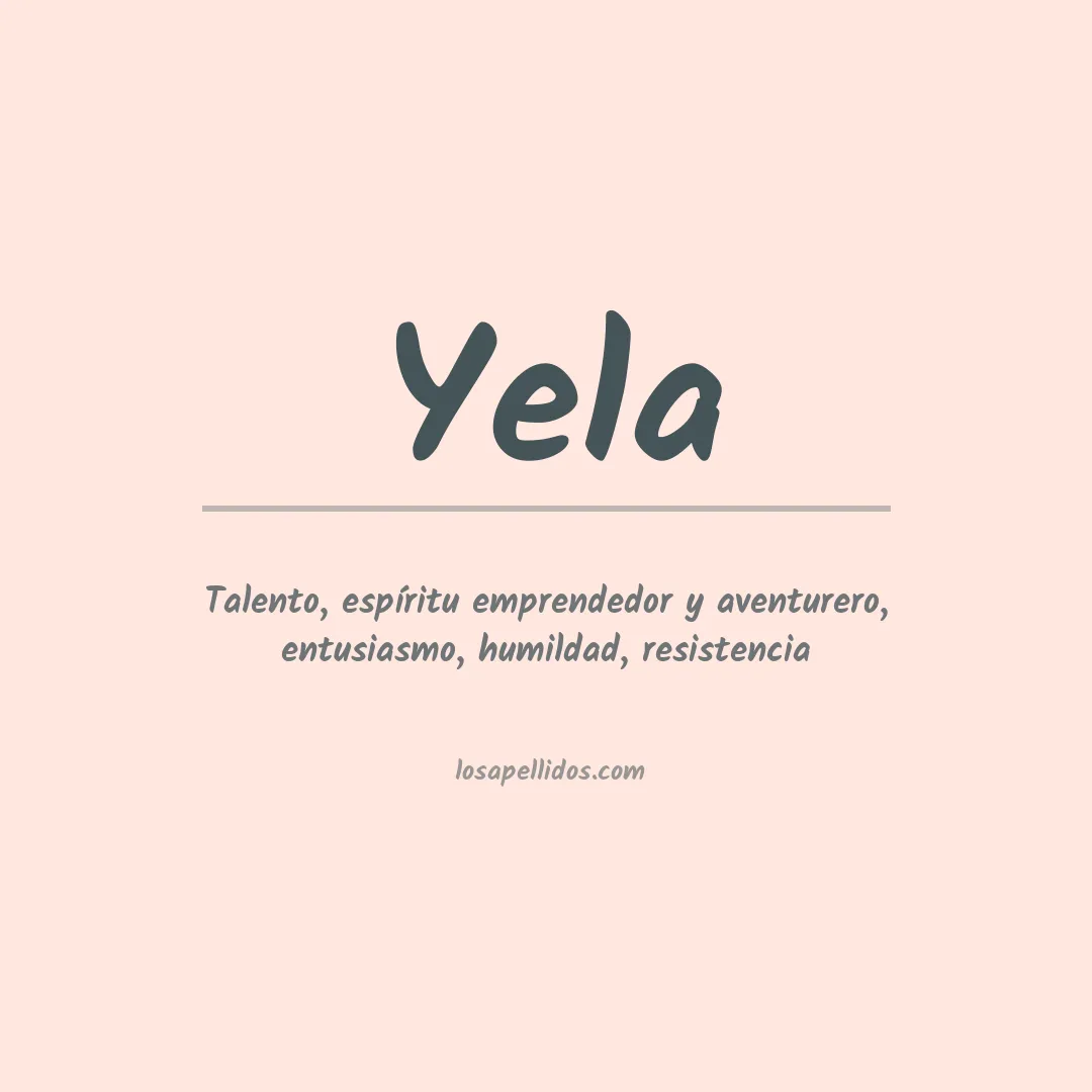 Apellido Yela