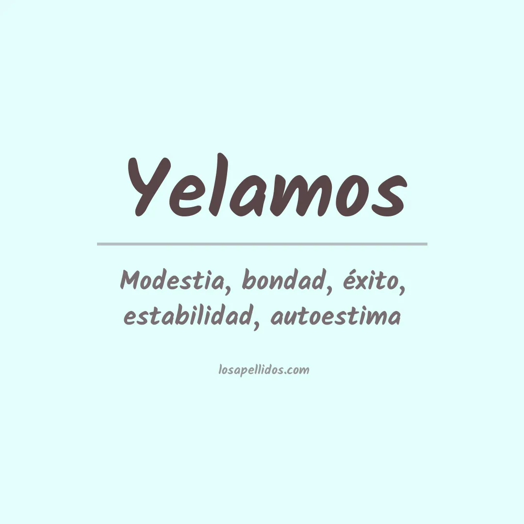 Apellido Yelamos