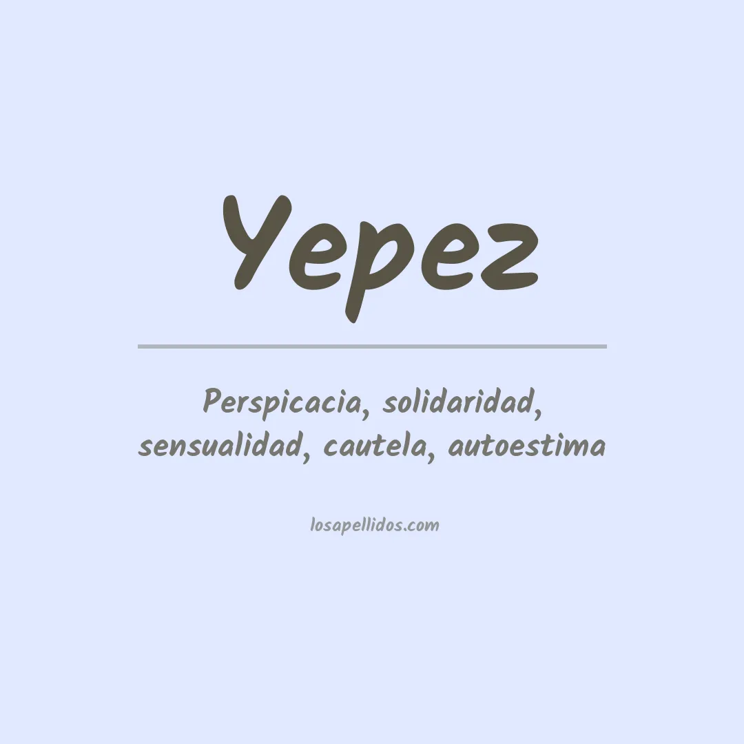 Apellido Yépez