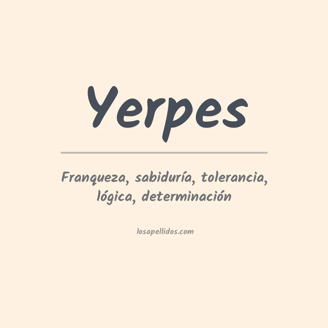 Apellido Yerpes