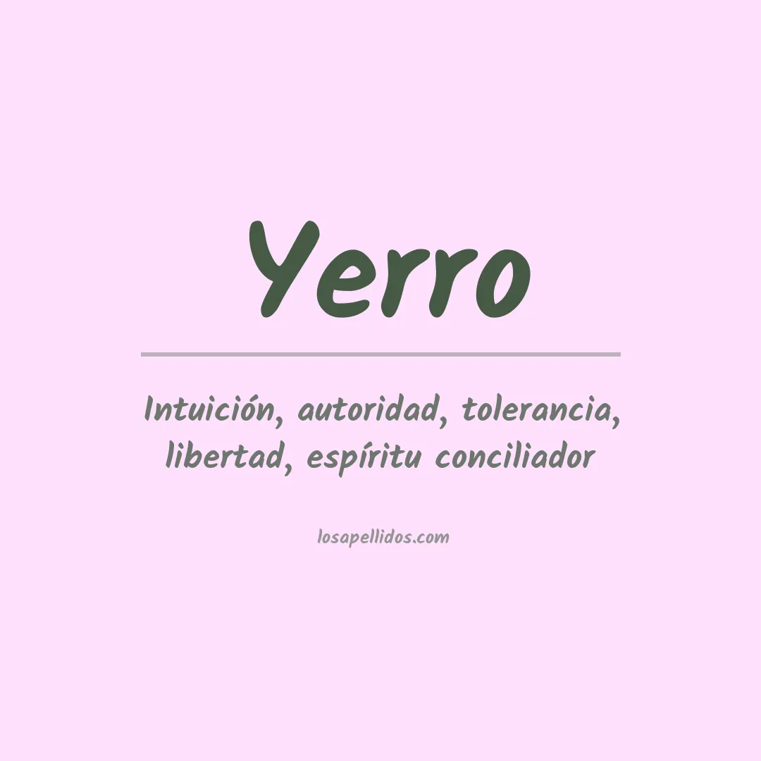 Apellido Yerro