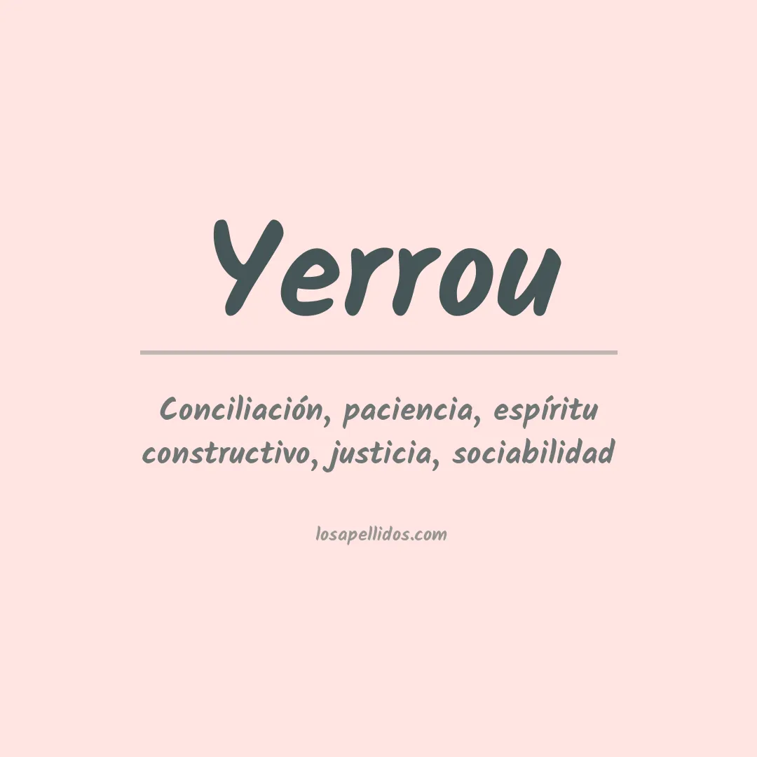 Apellido Yerrou