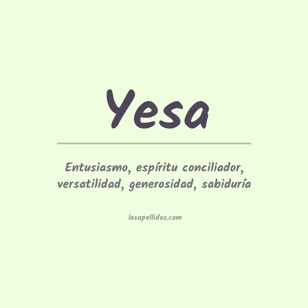 Apellido Yesa