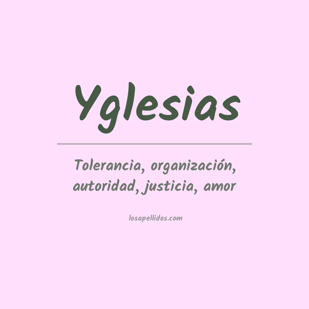 Apellido Yglesias