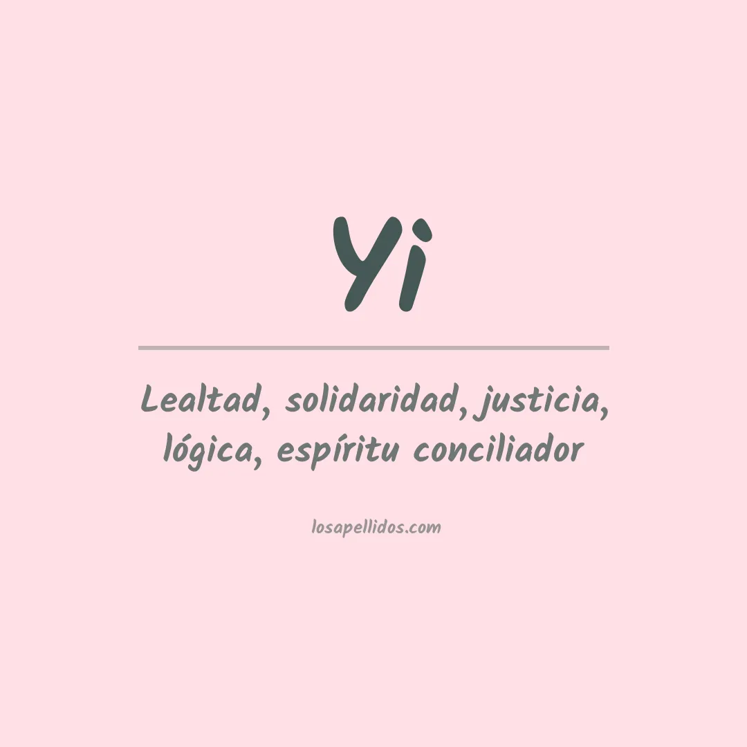 Apellido Yi