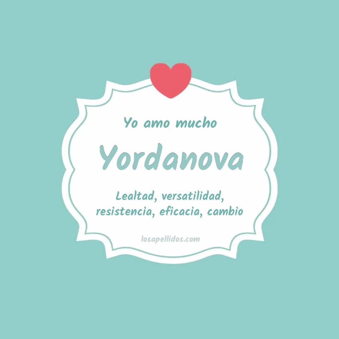 Yo amo mucho Yordanova