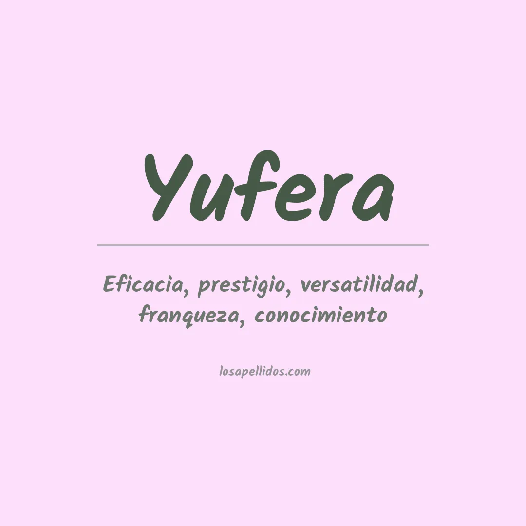 Apellido Yufera