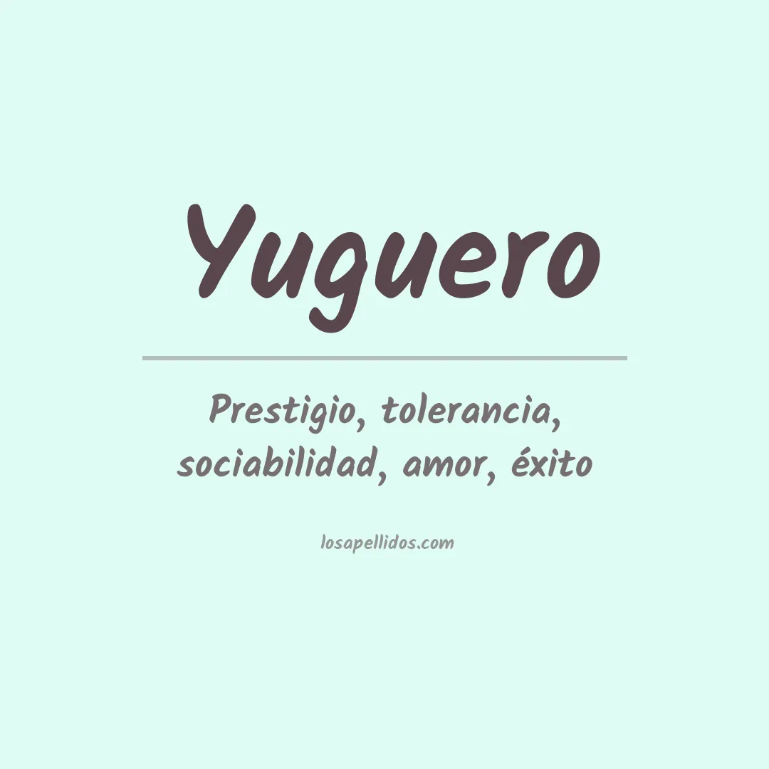 Apellido Yuguero