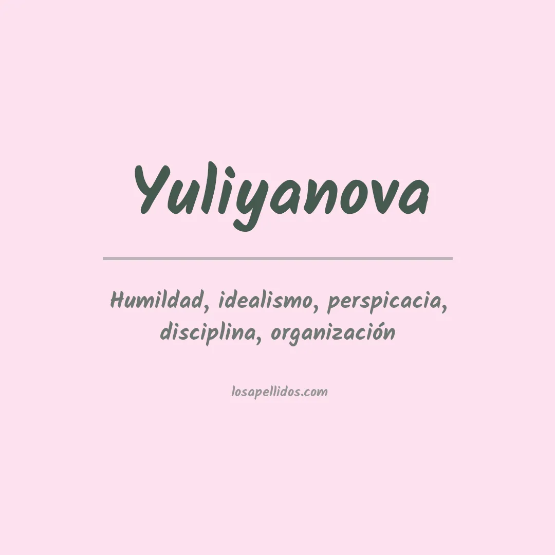 Apellido Yuliyanova