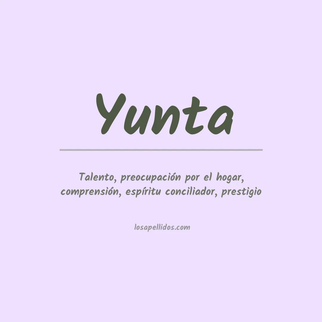 Apellido Yunta