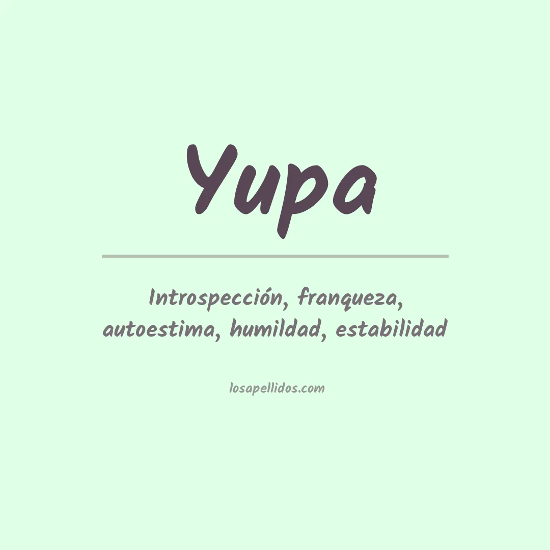 Apellido Yupa
