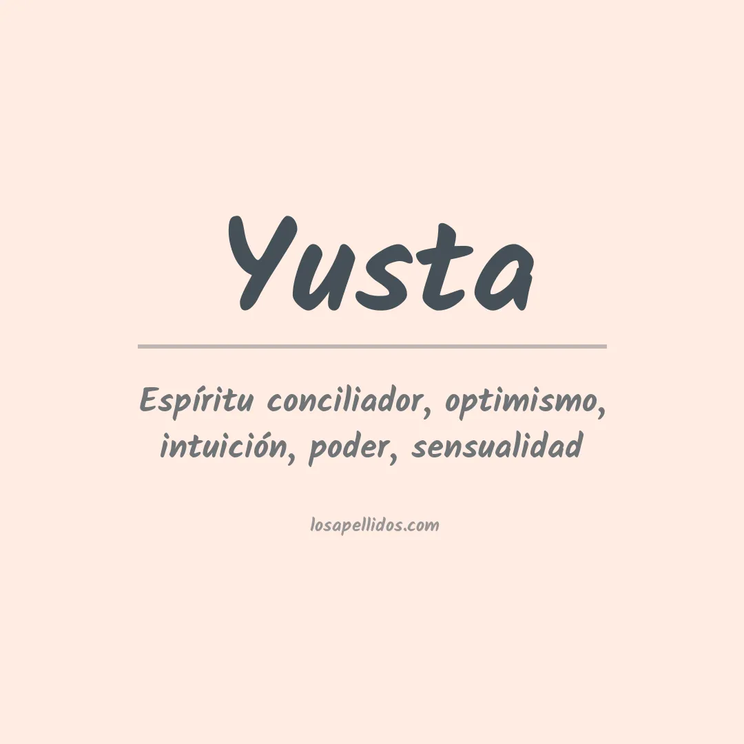 Apellido Yusta