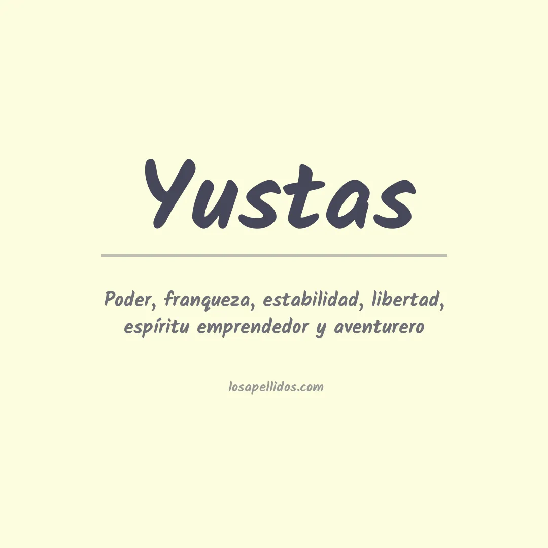 Apellido Yustas