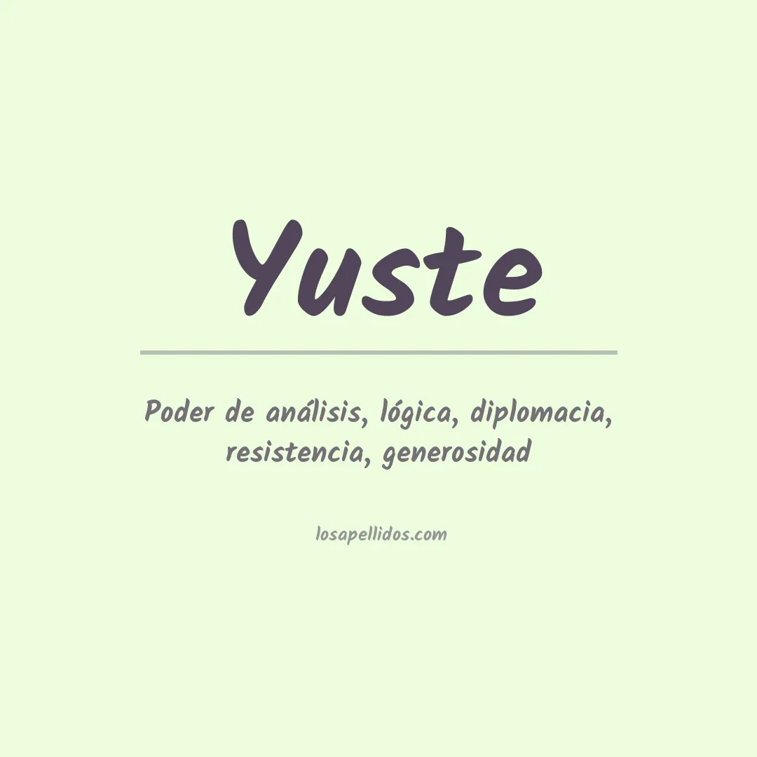 Apellido Yuste