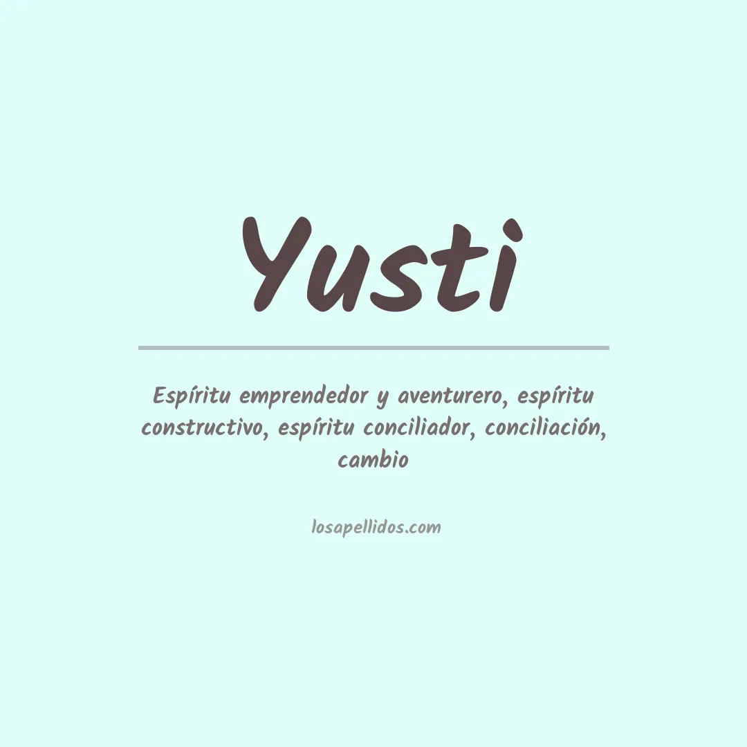 Apellido Yusti