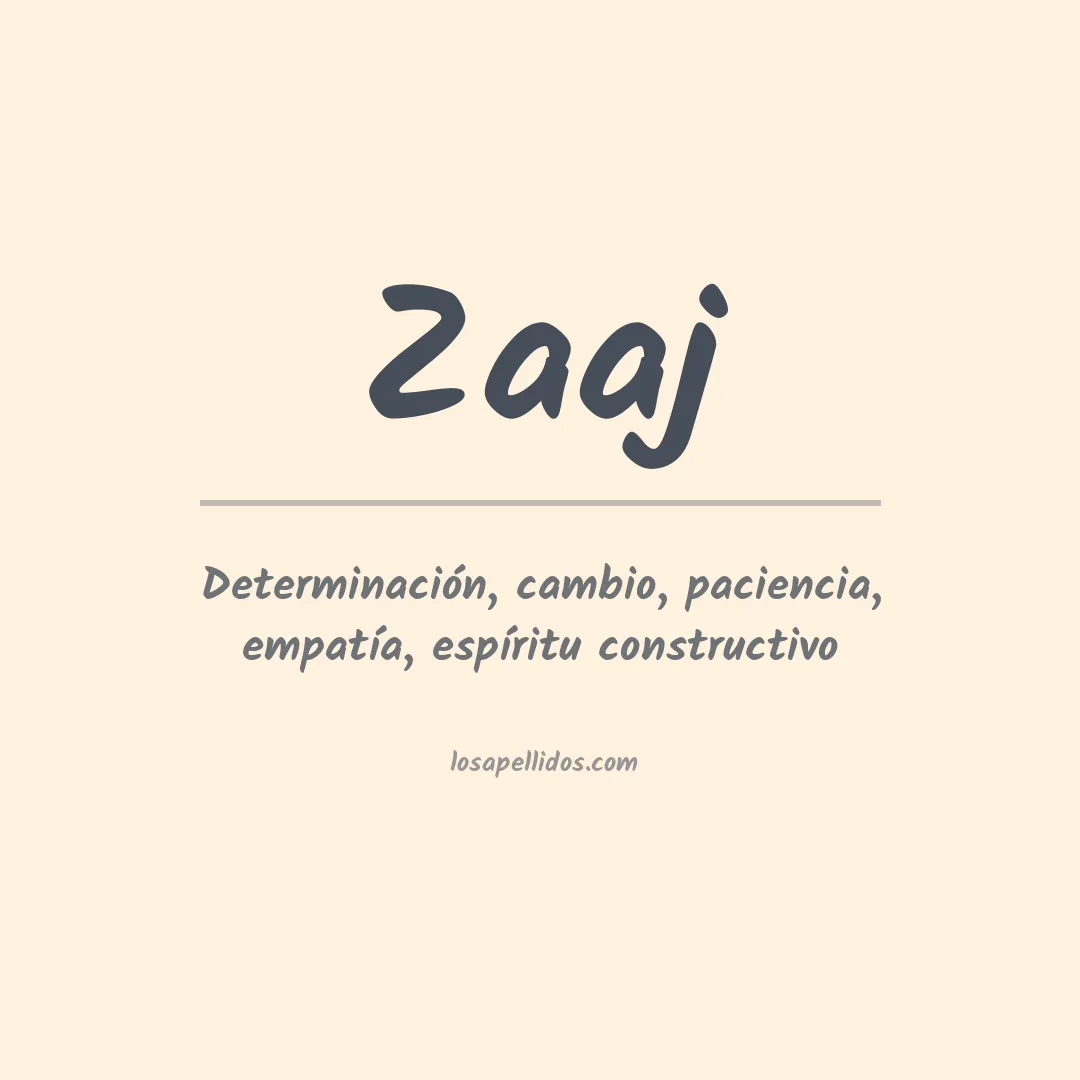 Apellido Zaaj