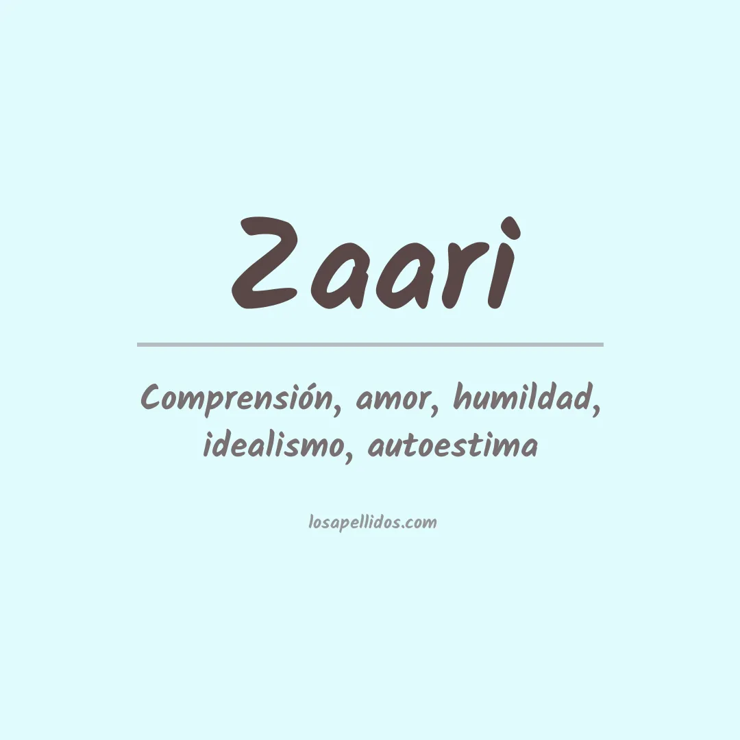 Apellido Zaari